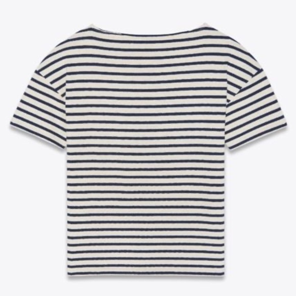 NWT SAINT LAURENT STRIPED T-SHIRT - Picture 1 of 4